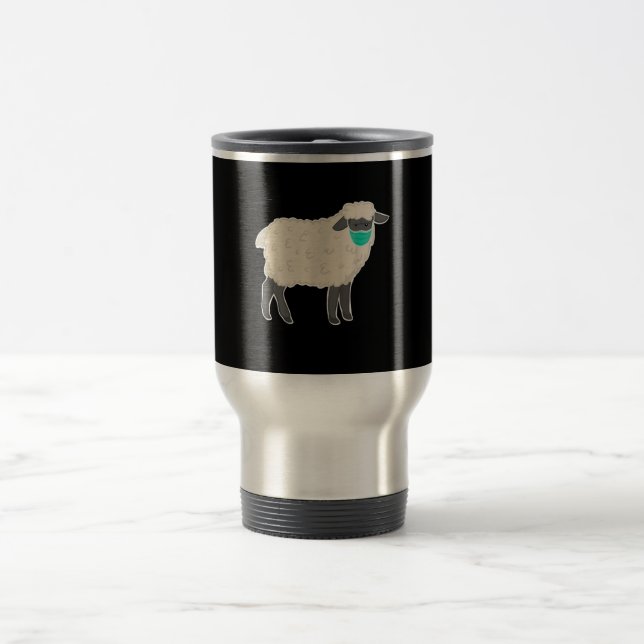 Mug De Voyage Masque simple à porter pour les moutons | Cadeau a (Centre)