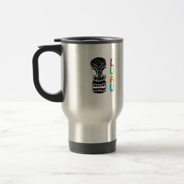 Mug De Voyage Masque Tiki Polynésien Luau (Gauche)