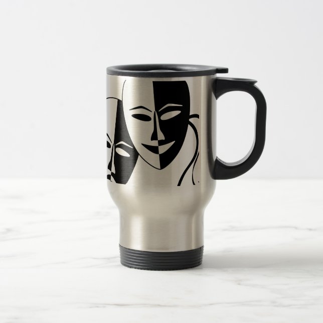 Mug De Voyage Masques de théâtre (Droit)