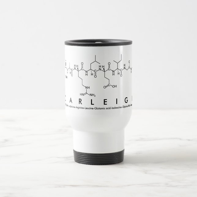 Mug De Voyage Masse du nom du peptide de Carleigh (Centre)
