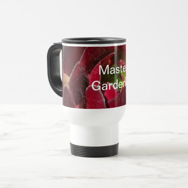 Mug De Voyage Master Gardener Plantes Succulent Photo Landscaper (Devant gauche)