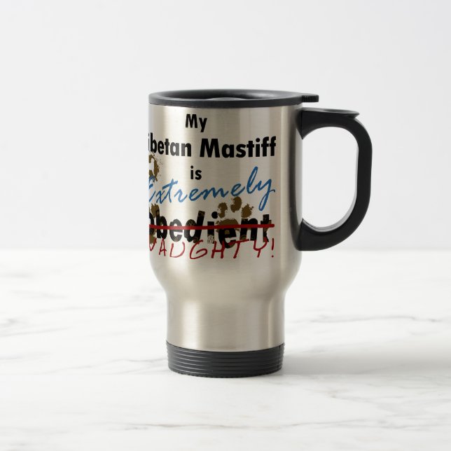 Mug De Voyage Mastiff tibétain extrêmement vilain (Droit)