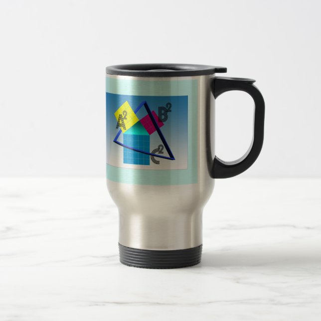 Mug De Voyage Mathématiques colorées (Droit)