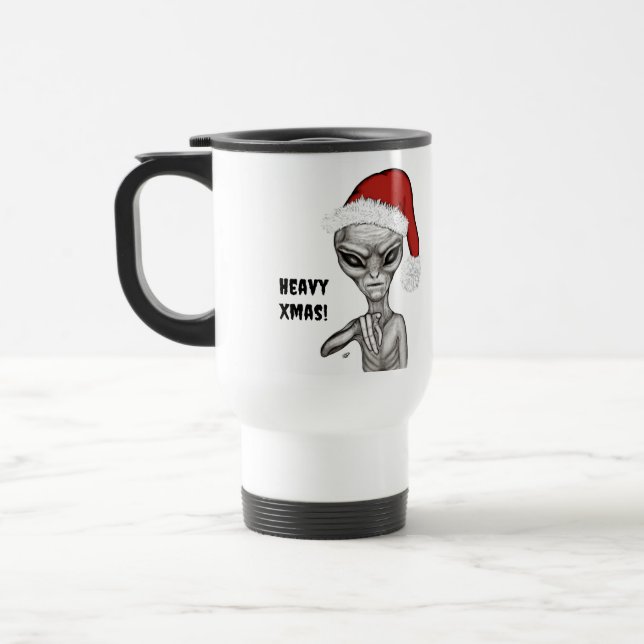 Mug De Voyage Mauvais Alien, Lourds Noël ! (Gauche)