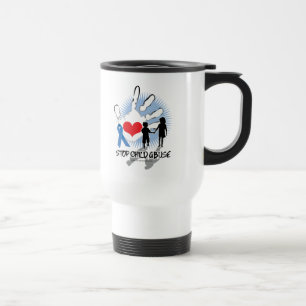 Mug De Voyage Mauvais traitement à enfant Handprint