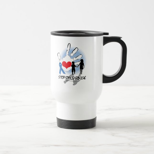 Mug De Voyage Mauvais traitement à enfant Handprint (Droite)