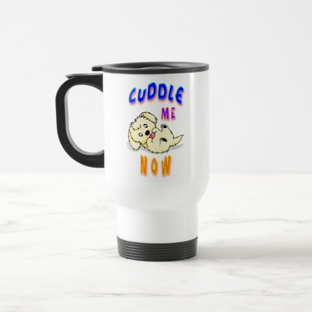 Mug De Voyage Me câliner maintenant (Gauche)