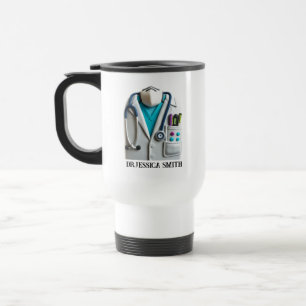 Mug De Voyage Médecin personnalisé   Nom personnalisé pour la jo