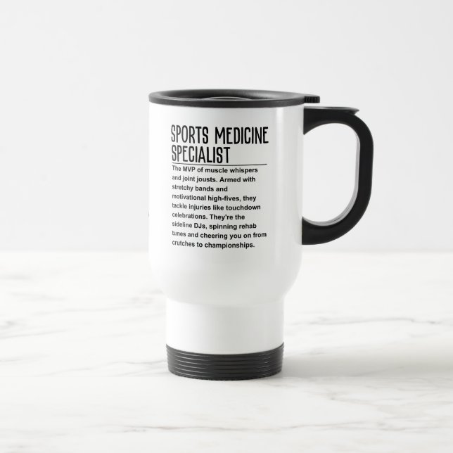 Mug De Voyage Médecine du sport (Droite)