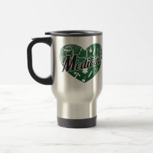 Mug De Voyage Médecine Retro Coeur Blackboard Love