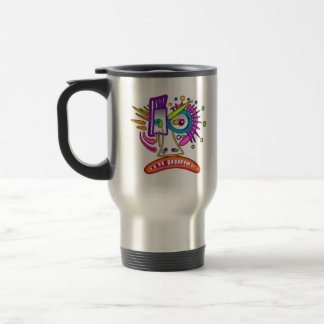 MUG DE VOYAGE MÉÉMOGIE EMOJI DE TRIBAL FROWNIE