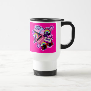 Mug De Voyage Mega Neon 80s Design