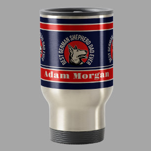 Mug De Voyage Meilleur berger allemand personnalisé papa jamais