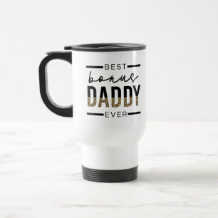 Mug De Voyage Meilleur Bonus Daddy Jamais Leopard Typographie