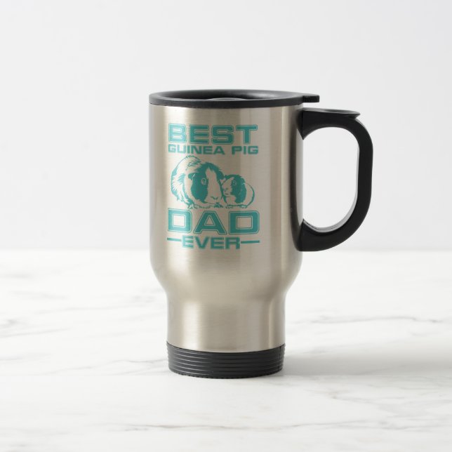 Mug De Voyage Meilleur Cochon De Guinée Papa Jamais Maison Anima (Droit)