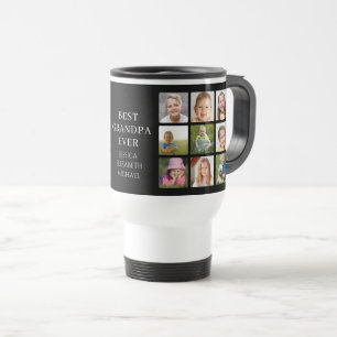 Mug De Voyage Meilleur Collage Photo Grand-Père
