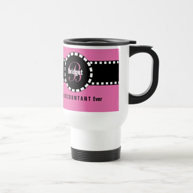 Mug De Voyage Meilleur compte jamais personnalisé V7 (Droite)
