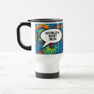 Mug De Voyage Meilleur Fils du Monde Drôle Moderne Coloré Bande