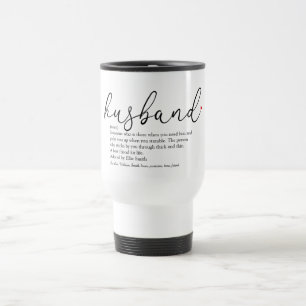 Mug De Voyage Meilleur Mari Définition Élégante Écriture