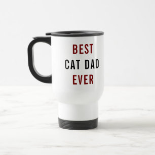 Mug De Voyage Meilleur Papa Chat du Monde Fête des Pères perso