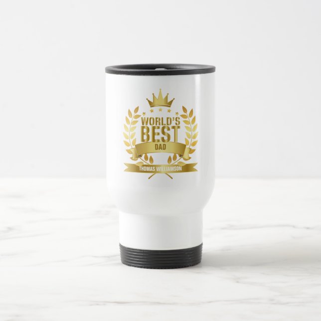 Mug De Voyage Meilleur Papa du Monde, Père (Centre)