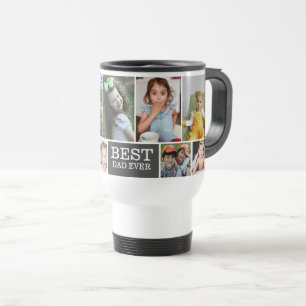 Mug De Voyage  Meilleur papa Ever 10 photo Collage Fête des pè