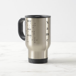 Mug De Voyage Meilleur papa jamais en braille