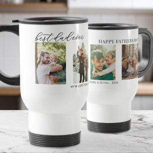 Mug De Voyage Meilleur papa jamais Fête des pères 4 Photo Collag