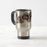 Mug De Voyage Meilleur Papa Jamais Photo Moderne Collage Cadeau<br><div class="desc">Ceci est un collage photo qui épelle le mot DAD (avec un coeur au milieu) avec un message personnalisé. C’est le cadeau parfait pour papa pour le jour du père,  son anniversaire ou Noël. Photos de prostooleh / Freepik.</div>