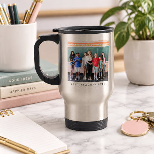 Mug De Voyage Meilleure enseignante jamais Photo Appréciation pe