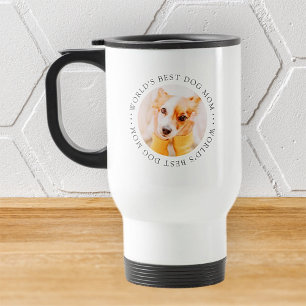 Mug De Voyage Meilleure maman chien du monde Élégante photo pers