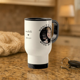 Mug De Voyage Meilleure Maman de Chien au Monde Nom Personnalisé