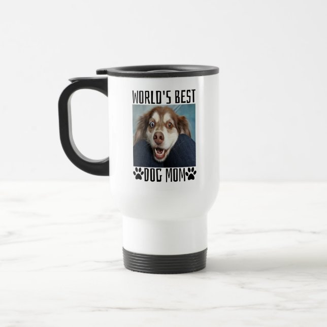 Mug De Voyage Meilleure Maman de Chien du Monde   (Gauche)