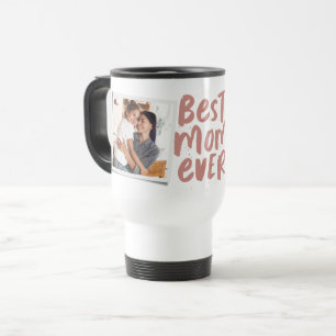 Mug De Voyage Meilleure maman jamais deux-photo tendance rose Fê