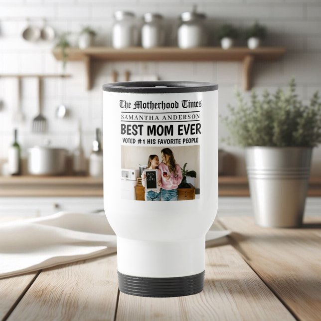 Mug De Voyage Meilleure Maman Jamais Journal Personnalisé Nom et (Créateur téléchargé)