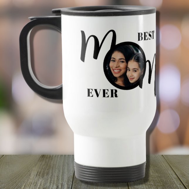 Mug De Voyage Meilleure Maman Photo (Créateur téléchargé)