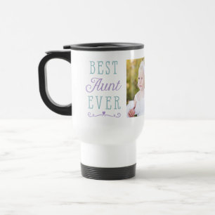 Mug De Voyage Meilleure photo personnalisée Turquoise jamais pou