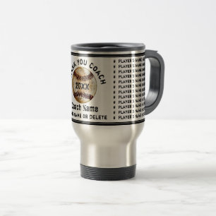 Mug De Voyage Meilleurs Cadeaux d'Entraîneur de Baseball avec To