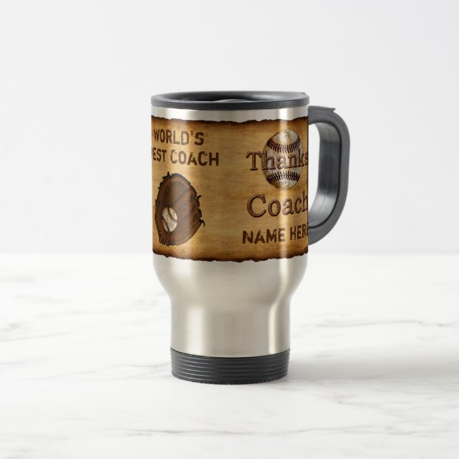 Mug De Voyage Meilleurs cadeaux personnalisés rustiques (Devant droit)