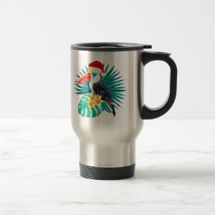Mug De Voyage Mele Kalikimaka Oiseaux de la jungle tropicale