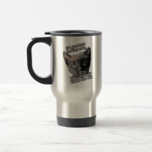 Mug De Voyage Mème drôle de chat en colère pour les propriétaire