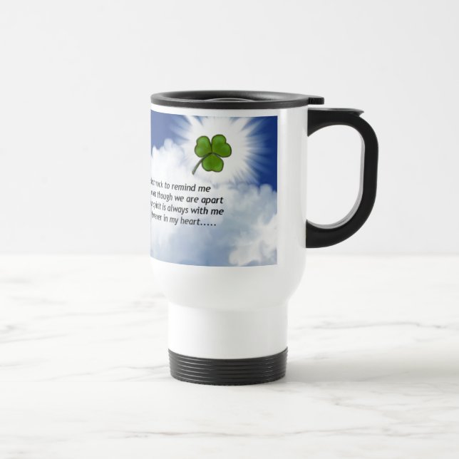 Mug De Voyage Mémorial de shamrock (Droite)