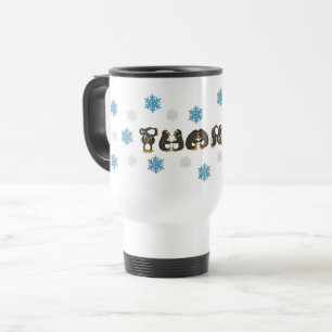 Mug De Voyage Merci Merci Penguin Winter Snowflake Holiday