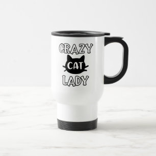 Mug De Voyage Mère chaton chat fou cadeau Kitty Mom Cadeau Mesda