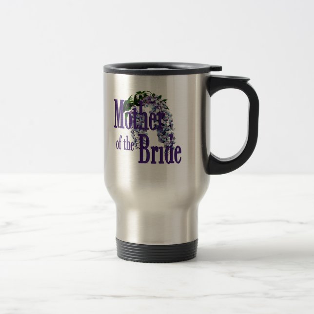 Mug De Voyage Mère de la mariée / Mariage de la Wisteria (Droit)