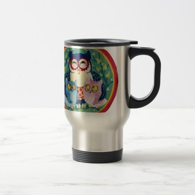 Mug De Voyage Mère hibou (Droit)