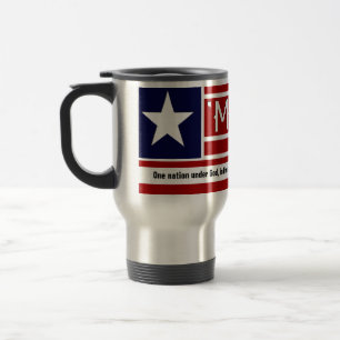 Mug De Voyage MERICA - Texte de Customizeable de forme de