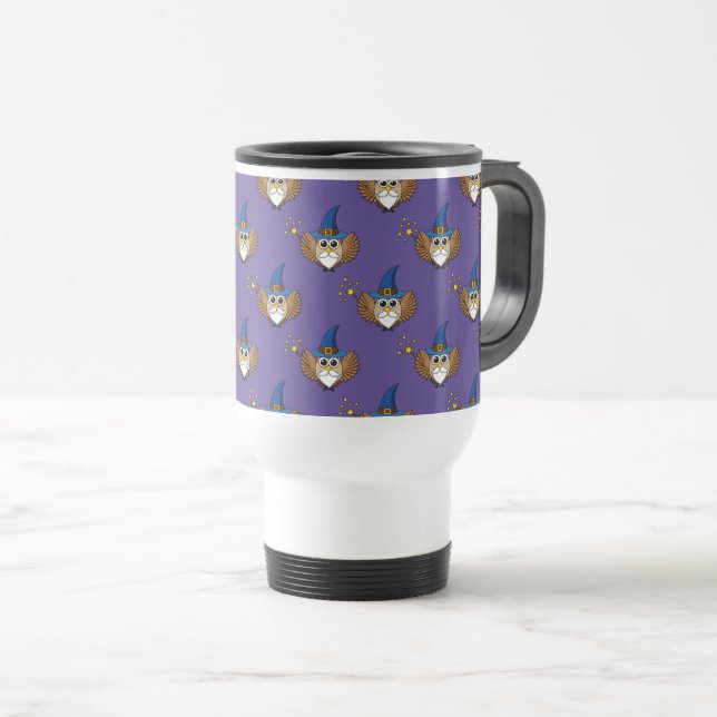 Mug De Voyage Merlin mignon, sortilège (Devant droit)