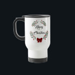Mug De Voyage Merry christmas<br><div class="desc">Joyeux Noël Travel Mug</div>