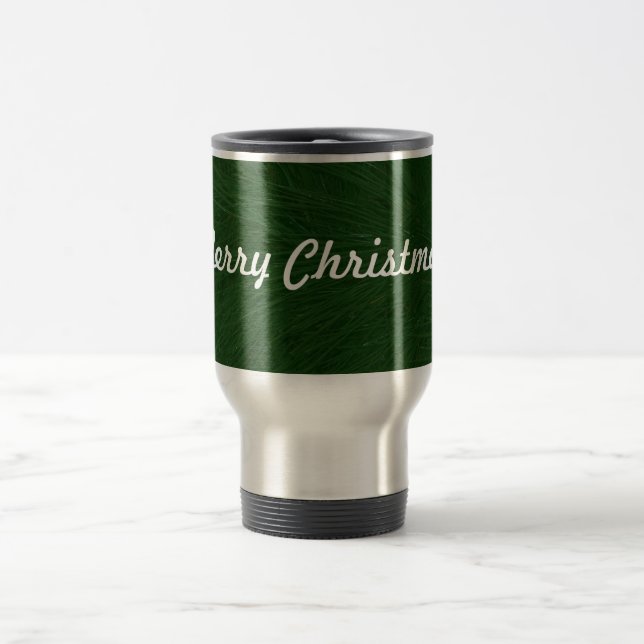 Mug De Voyage Merry Christmas Pine Tree Close (Centre)
